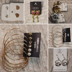 NWT 18 PAIR ASSORTED EARRINGS